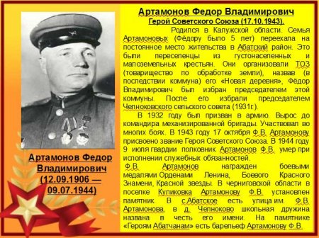 Герои Советского Союза Абатского района
